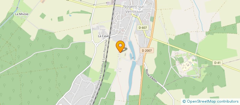 localisation de l'entreprise PIVERT ET COMPAGNIE  NOGENT-SUR-VERNISSON