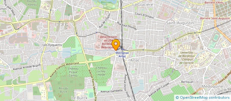 localisation de l'entreprise PIVETEAU FRANCIS ELECTRICITE  MERIGNAC