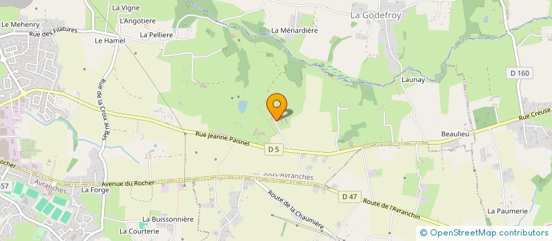 localisation de l'entreprise PIVETTE ET PALORETTE à SAINT-SENIER-SOUS-AVRANCHES