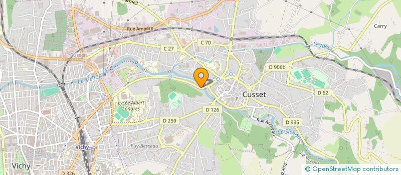 localisation de l'entreprise PIVI à CUSSET