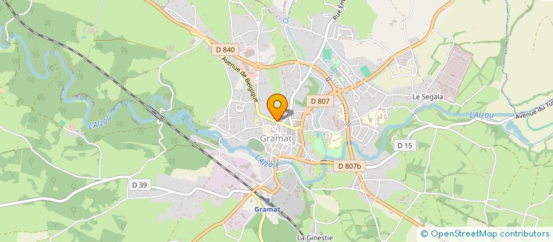 localisation de l'entreprise PIVIAL  GRAMAT