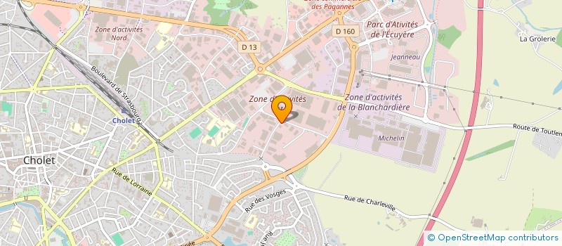 localisation de l'entreprise PIVO IMMO à CHOLET