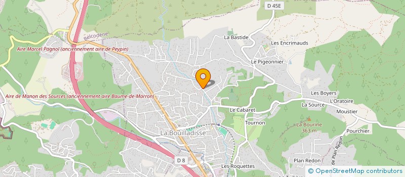 localisation de l'entreprise PIVOH  LA BOUILLADISSE