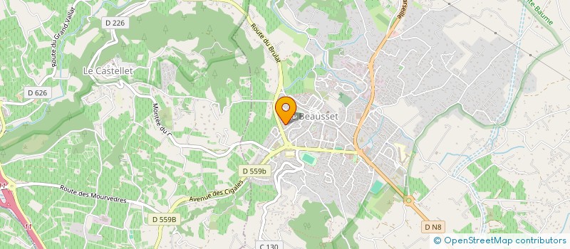 localisation de l'entreprise PIVOINE  LE BEAUSSET