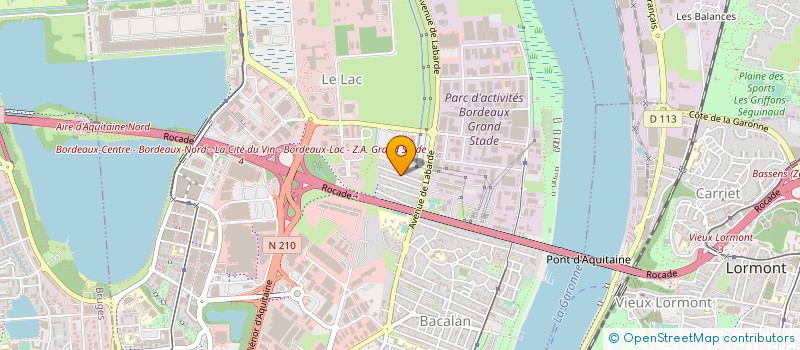 localisation de l'entreprise PIVOINE à BORDEAUX
