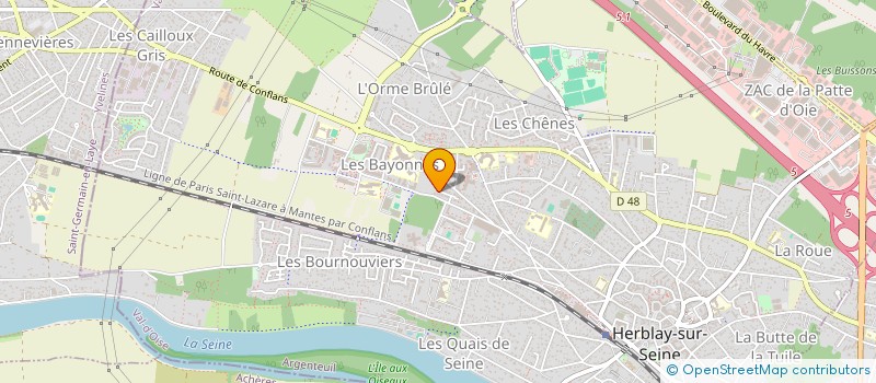 localisation de l'entreprise PIVOINE  HERBLAY-SUR-SEINE