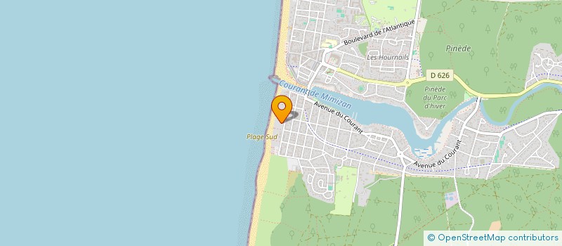 localisation de l'entreprise PIVOINE BLANCHE  MIMIZAN