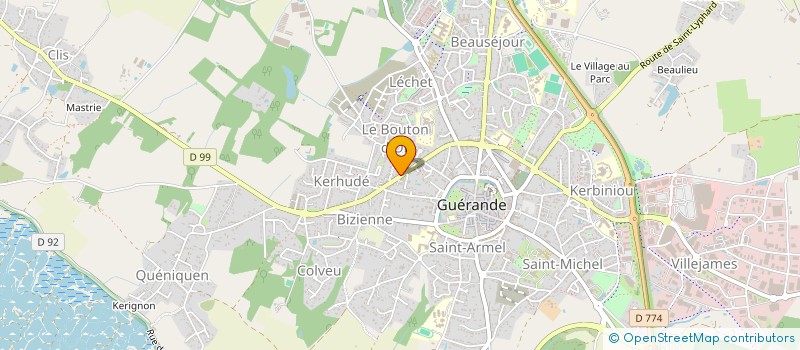 localisation de l'entreprise PIVOINE ET CAPUCINE à GUERANDE