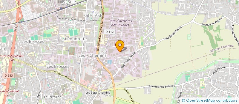 localisation de l'entreprise PIVOLLES  DECINES CHARPIEU