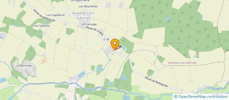 localisation de l'entreprise PIVOTEAU LAURENT  AUVILLIERS-EN-GATINAIS