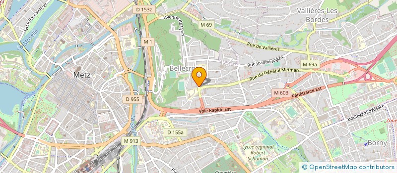 localisation de l'entreprise PIVOTEX-TAMTRON à METZ