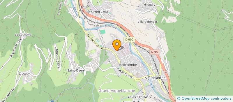 localisation de l'entreprise PIWAKA  GRAND-AIGUEBLANCHE