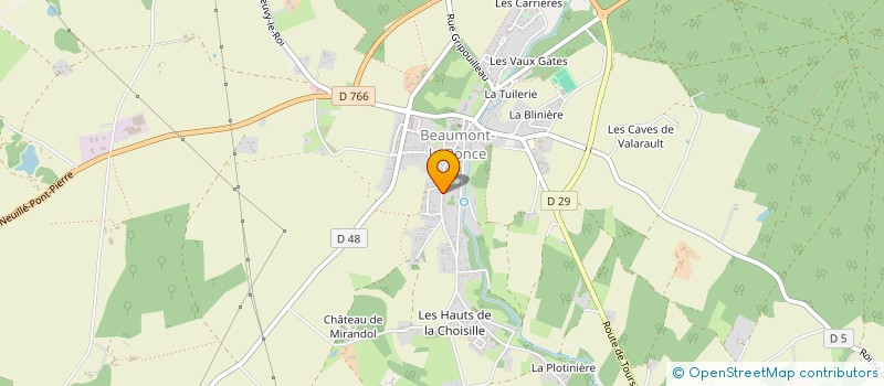 localisation de l'entreprise PIX SERVICES  BEAUMONT-LOUESTAULT