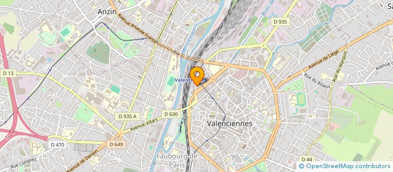 localisation de l'entreprise PIXEL à VALENCIENNES