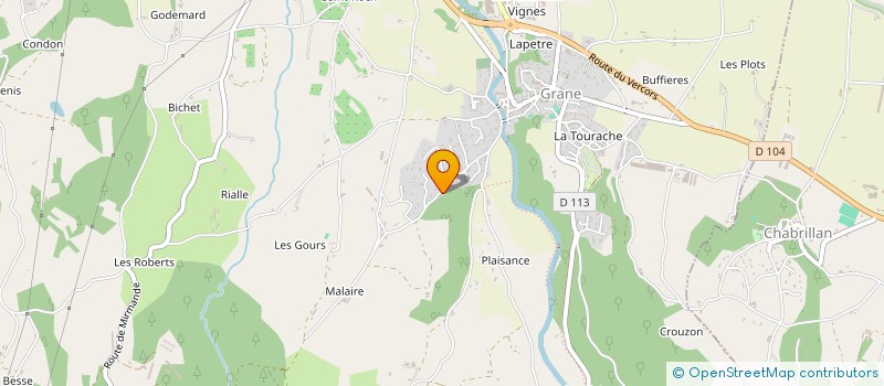 localisation de l'entreprise PIXEL  GRANE