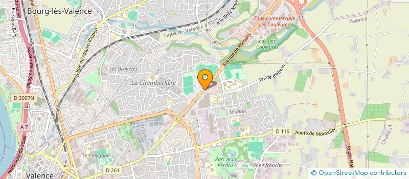 localisation de l'entreprise PIXEL IMAGE à VALENCE