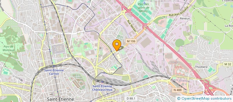 localisation de l'entreprise PIXEL LED FACTORY  SAINT-ETIENNE