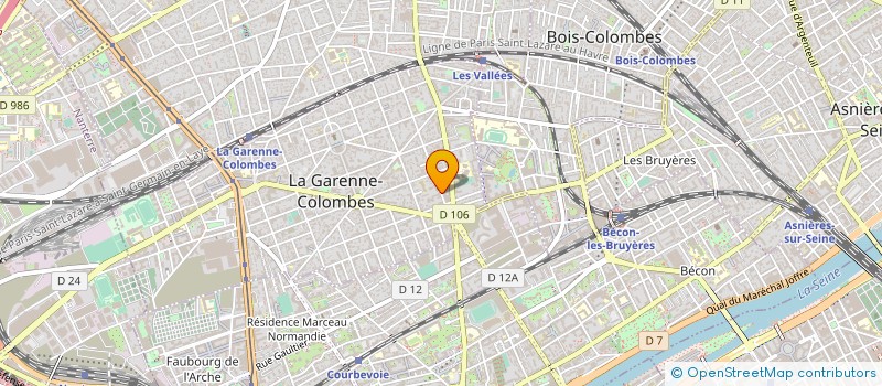 localisation de l'entreprise PIXEL VIDEO à LA GARENNE-COLOMBES