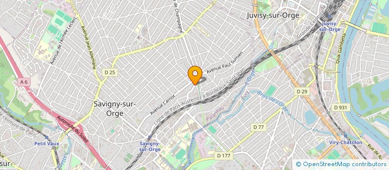 localisation de l'entreprise PIXELAUDIO à SAVIGNY-SUR-ORGE