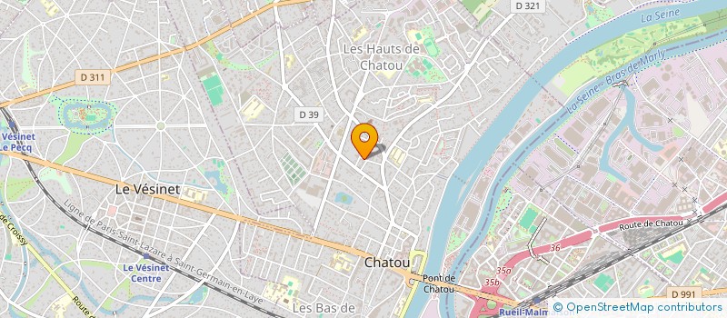 localisation de l'entreprise PIXELCPLUS à CHATOU