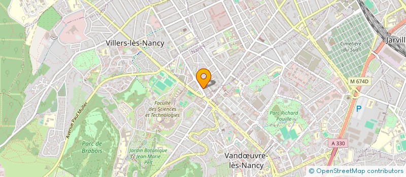 localisation de l'entreprise PIXELITE à NANCY