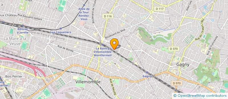 localisation de l'entreprise PIXELLO à LE RAINCY