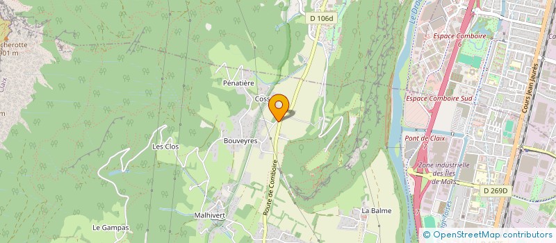 localisation de l'entreprise PIXELS  CLAIX