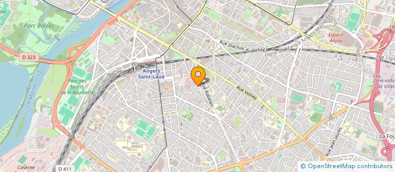 localisation de l'entreprise PIXELS à ANGERS