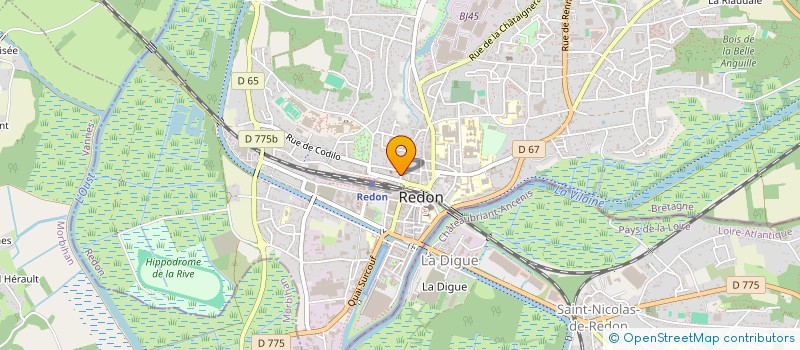 localisation de l'entreprise PIXELS ET PAPYRUS  REDON