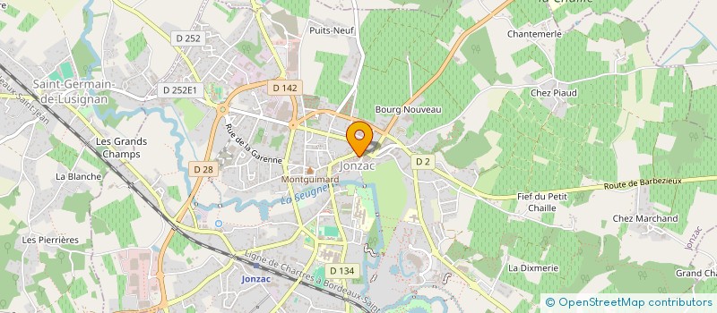 localisation de l'entreprise PIXELS'PHOTO  JONZAC