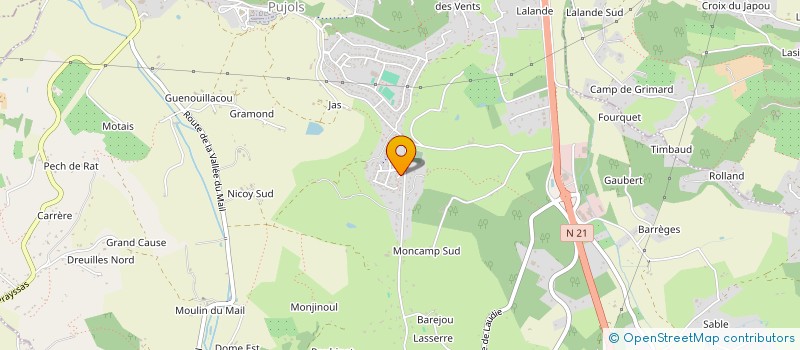 localisation de l'entreprise PIXELS PHOTO PUJOLS  PUJOLS