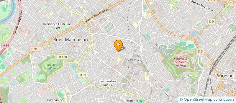 localisation de l'entreprise PIXELSQUARE à RUEIL-MALMAISON