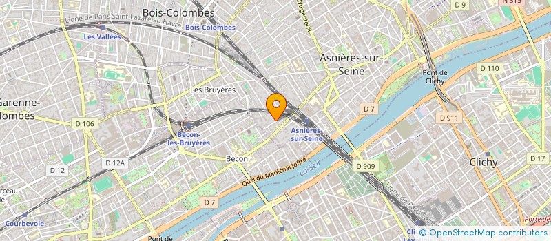 localisation de l'entreprise PIXEO INTERACTIVE à ASNIERES-SUR-SEINE