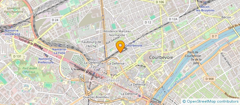 localisation de l'entreprise PIXID à COURBEVOIE