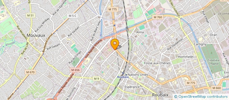 localisation de l'entreprise PIXMOV  ROUBAIX