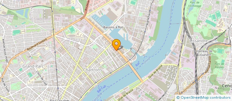 localisation de l'entreprise PIXOH à BORDEAUX