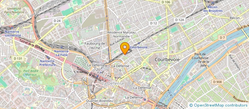 localisation de l'entreprise PIXSIGHT à COURBEVOIE