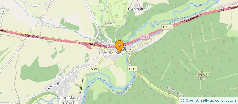 localisation de l'entreprise PIXXL à SAINTE-MARIE-SUR-OUCHE