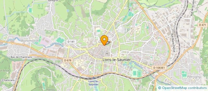 localisation de l'entreprise PIXY COIFFURE à LONS-LE-SAUNIER