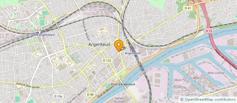 localisation de l'entreprise PIZ  ARGENTEUIL