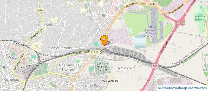 localisation de l'entreprise PIZ'UP  NIMES