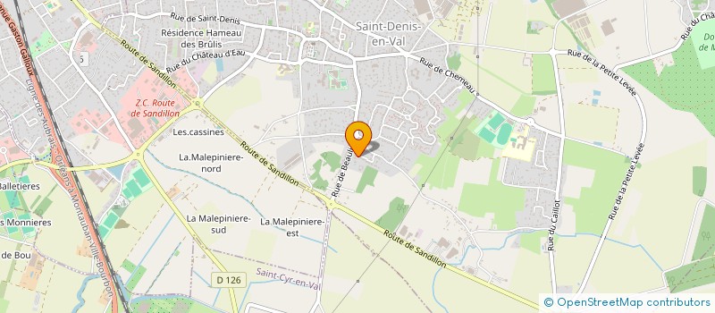 localisation de l'entreprise PIZ ZACK à SAINT-DENIS-EN-VAL