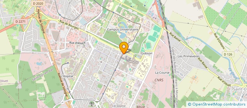 localisation de l'entreprise PIZARELLA à ORLEANS