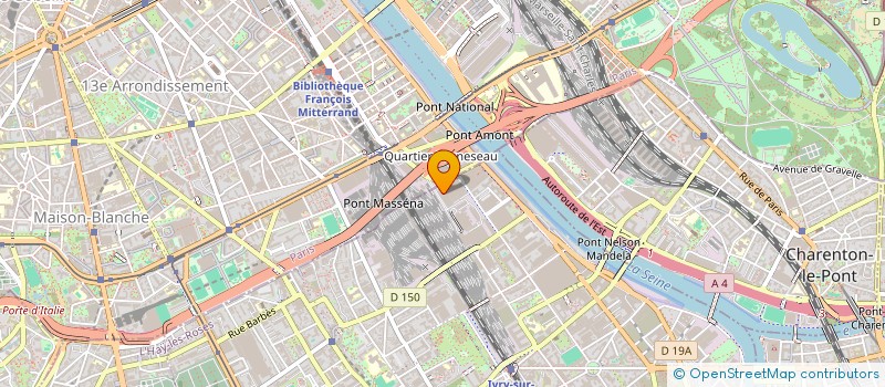 localisation de l'entreprise PIZIRIS  IVRY-SUR-SEINE