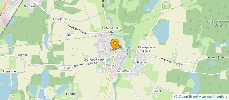 localisation de l'entreprise PIZZ'A LENT à LENT