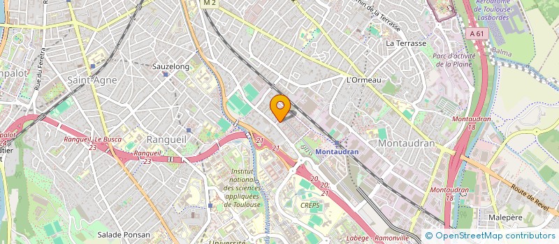 localisation de l'entreprise PIZZ'A NANE  TOULOUSE