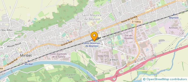localisation de l'entreprise PIZZ'A PAT à SAINT-MAURICE-DE-BEYNOST