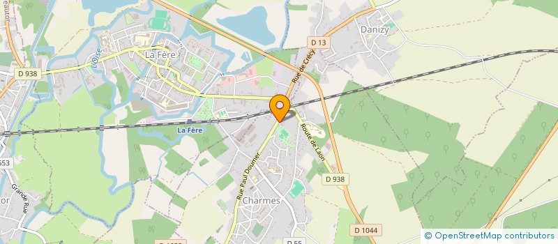 localisation de l'entreprise PIZZ'A'SAM à LA FERE