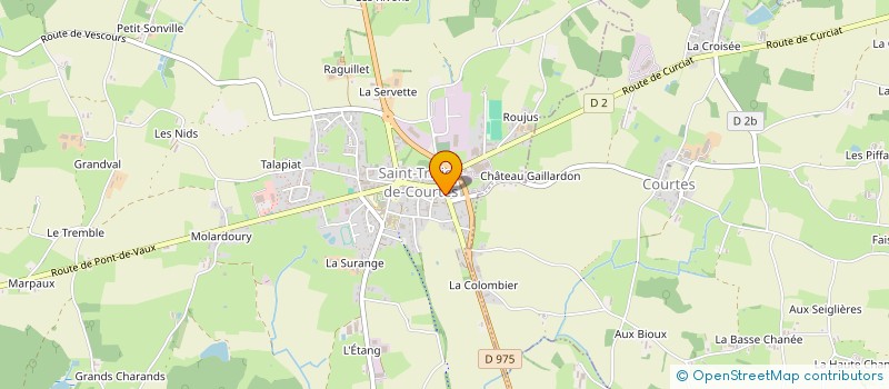 localisation de l'entreprise PIZZ'AIN à SAINT-TRIVIER-DE-COURTES