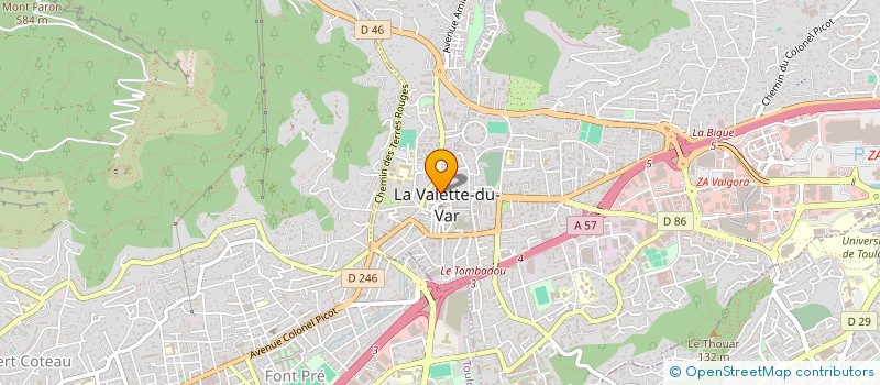 localisation de l'entreprise PIZZ'ALEO à LA VALETTE-DU-VAR